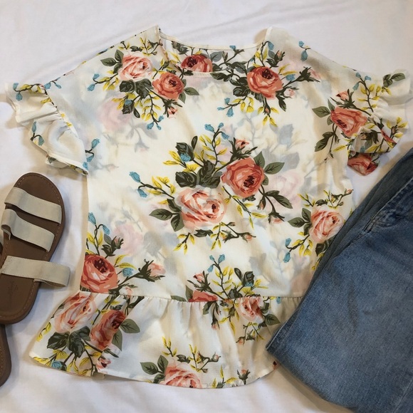 SHEIN Tops - SHEIN Spring Summer Floral Blouse